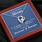 To my Beautiful Mom - Priceless Jewel - Forever Love Necklace - Mahogany Style Luxury Box - Jewelry 6