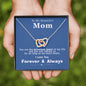 To my Beautiful Mom - Priceless Jewel - Interlocking Hearts Necklace - Jewelry 2