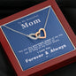 To my Beautiful Mom - Priceless Jewel - Interlocking Hearts Necklace - Mahogany Style Luxury Box - Jewelry 4