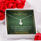 To my Beautiful Wife - Time Stopped - Anniversary Gift - Alluring Beauty Necklace - Jewelry 11
