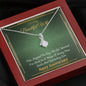 To my Beautiful Wife - Time Stopped - Anniversary Gift - Alluring Beauty Necklace - Mahogany Style Luxury Box - Jewelry 7