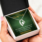 To my Beautiful Wife - Time Stopped - Anniversary Gift - Forever Love Necklace - Jewelry 11