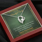 To my Beautiful Wife - Time Stopped - Anniversary Gift - Forever Love Necklace - Mahogany Style Luxury Box - Jewelry 6
