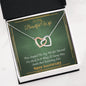 To my Beautiful Wife - Time Stopped - Anniversary Gift - Interlocking Hearts Necklace - Jewelry 9