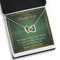 To my Beautiful Wife - Time Stopped - Anniversary Gift - Interlocking Hearts Necklace - Jewelry 6