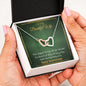 To my Beautiful Wife - Time Stopped - Anniversary Gift - Interlocking Hearts Necklace - Jewelry 7
