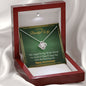 To my Beautiful Wife - Time Stopped - Anniversary Gift - Love Knot Necklace - Jewelry 7