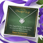 To my Beautiful Wife - Time Stopped - Anniversary Gift - Love Knot Necklace - Jewelry 4