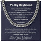 To My Boyfriend Cuban Chain Necklace Boyfriend Birthday Gift Romantic Gift For Boyfriend Unique Anniversary Gift For Boyfriend - Jewelry 12
