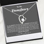 To my Daughter - Brave - Gray - Forever Love Necklace - Jewelry 10