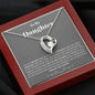 To my Daughter - Brave - Gray - Forever Love Necklace - Mahogany Style Luxury Box - Jewelry 6