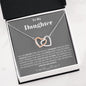 To my Daughter - Braver - Interlocking Hearts Necklace - Jewelry 9
