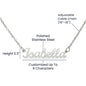 To My Daughter - Personalized Name Necklace Personalized Name Necklaces Custom Name Necklace Script Name Necklaces Personalized Gift For