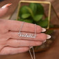 To My Daughter - Personalized Name Necklace Personalized Name Necklaces Custom Name Necklace Script Name Necklaces Personalized Gift For