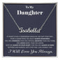 To My Daughter - Personalized Name Necklace Personalized Name Necklaces Custom Name Necklace Script Name Necklaces Personalized Gift For