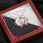 To my Gorgeous Wife - Beautiful Love Story - Forever Love Necklace - Mahogany Style Luxury Box - Jewelry 6