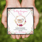 To my Gorgeous Wife - Loving you and Breathing - Interlocking Hearts Necklace - Jewelry 2