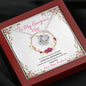To my Gorgeous Wife - Loving you and Breathing - Love Knot Necklace - Jewelry 5
