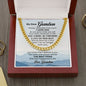 To my Grandson - always Remember how much i Love you - Cuban Link Chain Necklace - Cuban Link Chain (14k Gold over Stainless Steel) -