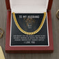 To my Husband - God doesn’t give - Cuban Link Chain Necklace - Cuban Link Chain (14k Gold over Stainless Steel) - Jewelry 2