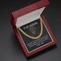 To my Husband - God doesn’t give - Cuban Link Chain Necklace - Jewelry 12