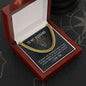 To my Husband - God doesn’t give - Cuban Link Chain Necklace - Jewelry 10