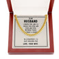To my Husband - i Choose you - Cuban Link Chain Necklace - Jewelry 13