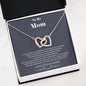 To my Mom - from Daughter - Hearts as One - Interlocking Hearts Necklace - Jewelry 9