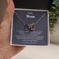 To my Mom - from Daughter - Hearts as One - Interlocking Hearts Necklace - Standard Box - Jewelry 17