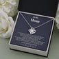 To my Mom - from Daughter - Hearts as One - Love Knot Necklace - Jewelry 4