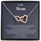 To my Mom - from Son - Hearts as One - Interlocking Hearts Necklace - Jewelry 6