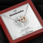 To my Shieldmaiden - Interlocking Hearts Necklace - Mahogany Style Luxury Box - Jewelry 4