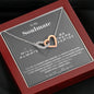 To my Soulmate - my always and Forever- Interlocking Hearts Necklace - Mahogany Style Luxury Box - Jewelry 4