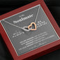 To my Soulmate - Amazing - Interlocking Hearts Necklace - Mahogany Style Luxury Box - Jewelry 4