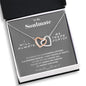 To my Soulmate - Happily ever After- Interlocking Hearts Necklace - Jewelry 6