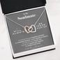 To my Soulmate - Happily ever After- Interlocking Hearts Necklace - Jewelry 9