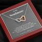 To my Soulmate - last everything - Interlocking Hearts Necklace - Mahogany Style Luxury Box - Jewelry 4