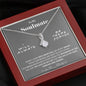 To my Soulmate - Love of my Life - Gray - Alluring Beauty Necklace - Mahogany Style Luxury Box - Jewelry 7