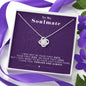 To my Soulmate - Purple - last everything - Love Knot Necklace - Jewelry 4