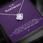 To my Soulmate - Purple - last everything - Love Knot Necklace - Jewelry 3