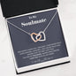 To my Soulmate - you are my Soulmate - Interlocking Hearts Necklace - Jewelry 9