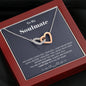 To my Soulmate - you are my Soulmate - Interlocking Hearts Necklace - Mahogany Style Luxury Box - Jewelry 4