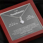 To my Soulmate - you are my Love - Gray - Alluring Beauty Necklace - Mahogany Style Luxury Box - Jewelry 7