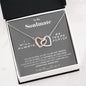 To my Soulmate - you are my Love - Interlocking Hearts Necklace - Jewelry 9