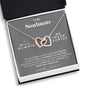 To my Soulmate - you are my Love - Interlocking Hearts Necklace - Jewelry 6