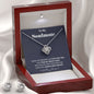 To My Soulmate - You Took My Breath Away - Soulmate Love Knot Necklace Earring Gift Set With Message Card Soulmate Birthday Soulmate