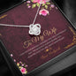 To my Wife - i Love you Enormously - Anniversary Gift - Love Knot Necklace - Jewelry 3
