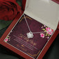 To my Wife - i Love you Enormously - Anniversary Gift - Love Knot Necklace - Mahogany Style Luxury Box - Jewelry 6