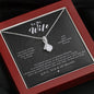 To my Wife- i Promise-alluring Beauty Necklace - Mahogany Style Luxury Box - Jewelry 7