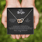 To my Wife- i Promise - Interlocking Hearts Necklace - Jewelry 2